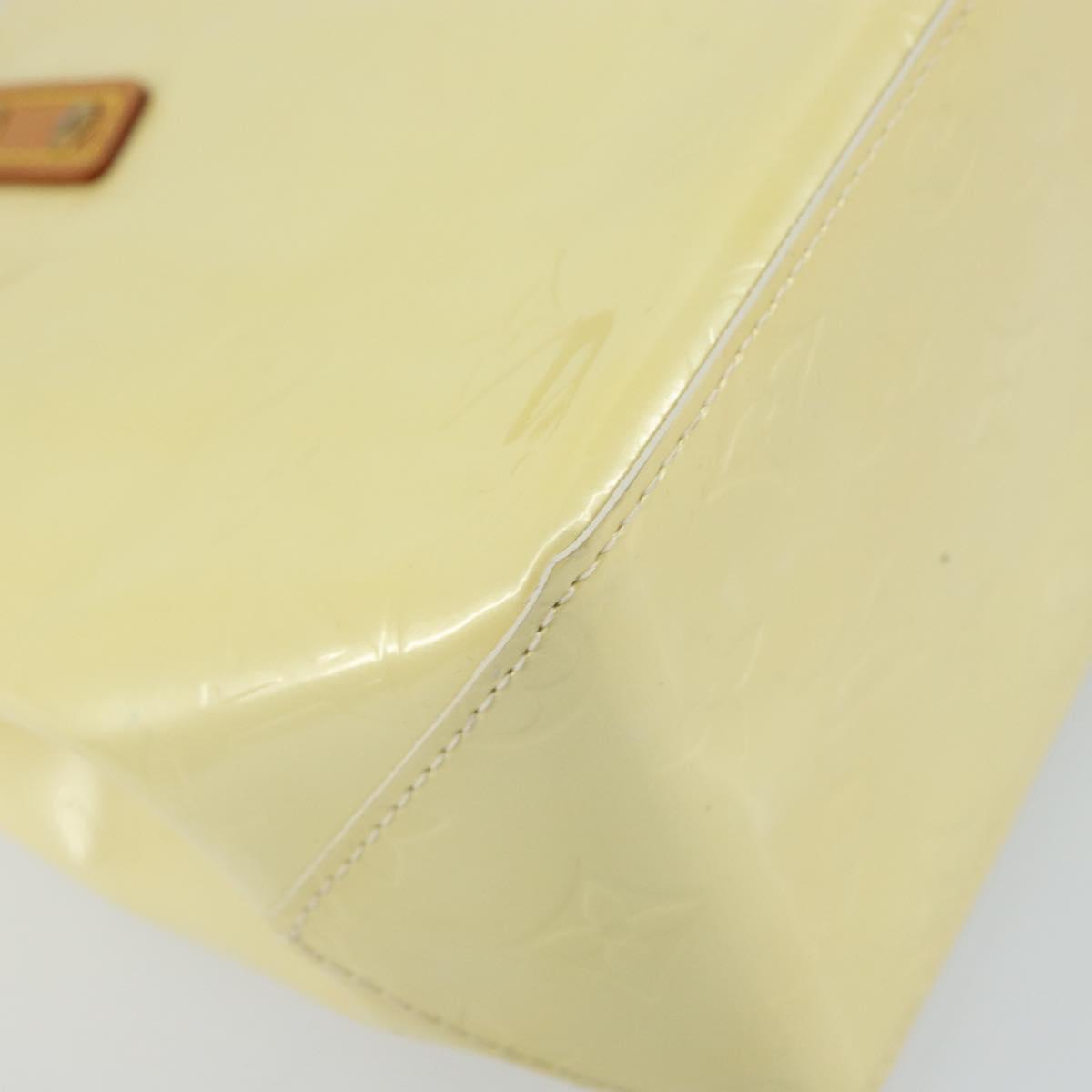LOUIS VUITTON Monogram Vernis Reade PM Hand Bag Perle M91336 LV Auth 159276