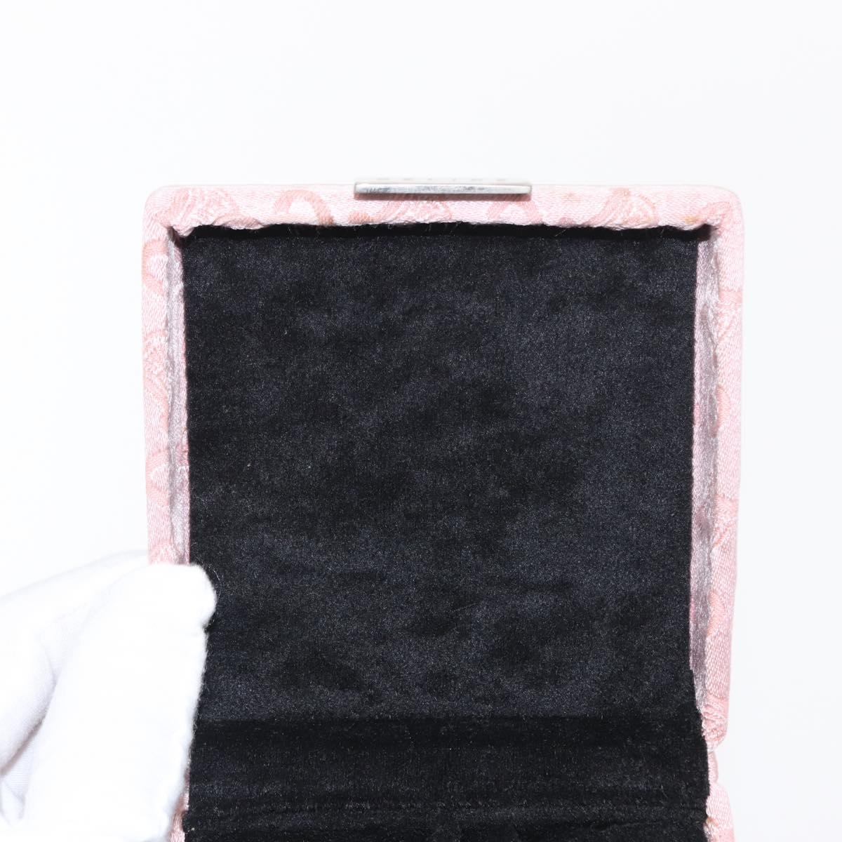 CELINE C Macadam Canvas Jewelry Box Pink Auth 159299V