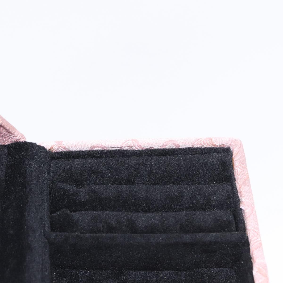 CELINE C Macadam Canvas Jewelry Box Pink Auth 159299V