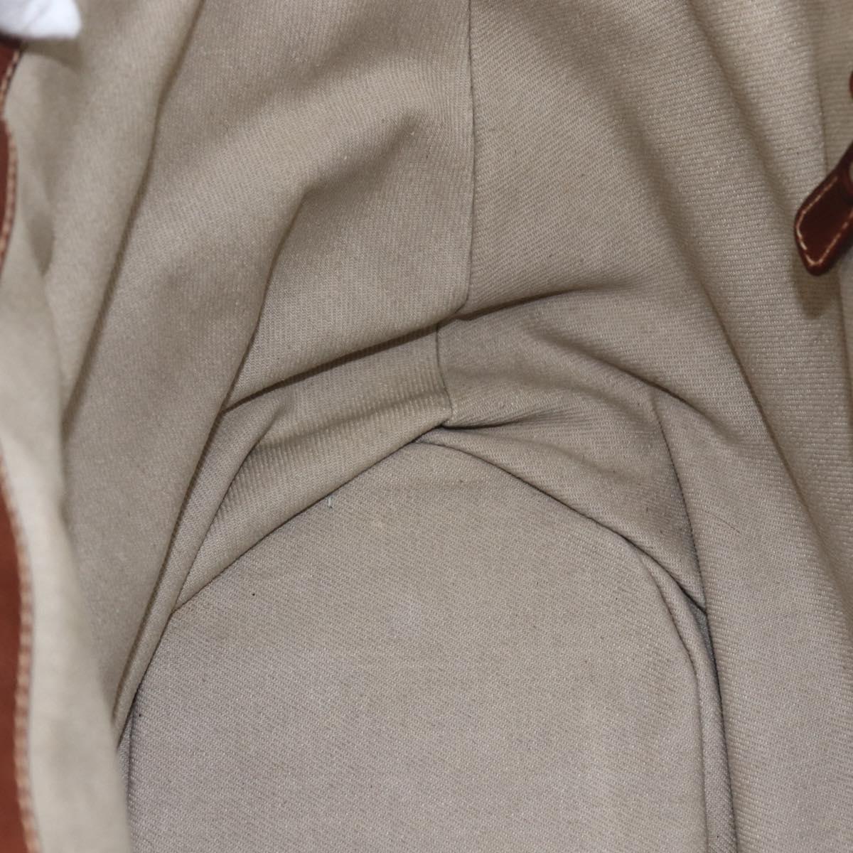 Miu Miu Hand Bag Raffia Beige Silver Auth 159300V