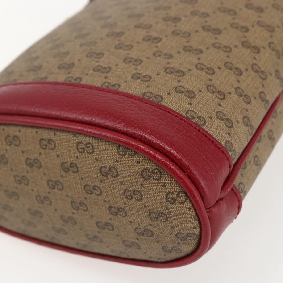GUCCI Micro GG Supreme Doraemon Shoulder Bag PVC Beige 647801 Auth 159307SAM