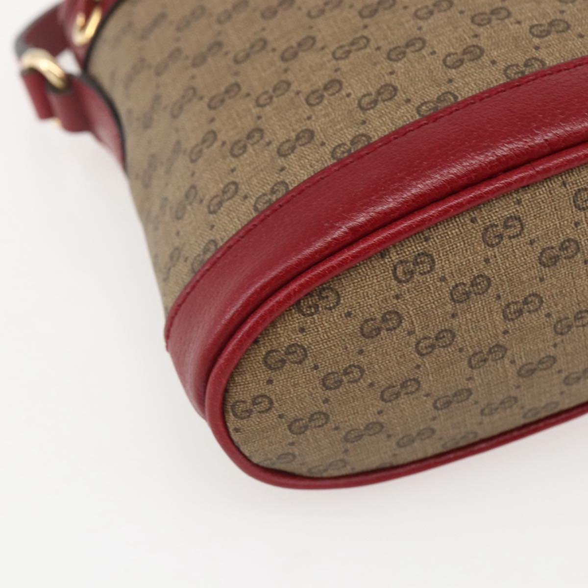GUCCI Micro GG Supreme Doraemon Shoulder Bag PVC Beige 647801 Auth 159307SAM