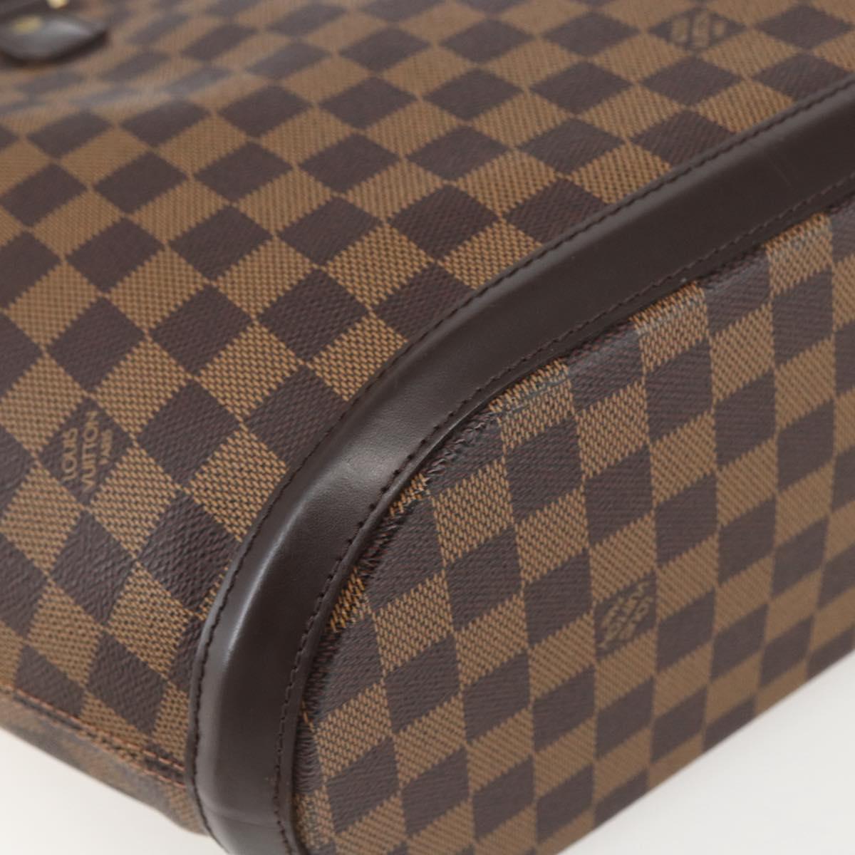 LOUIS VUITTON Damier Ebene Manosque GM Tote Bag N51120 LV Auth 159313