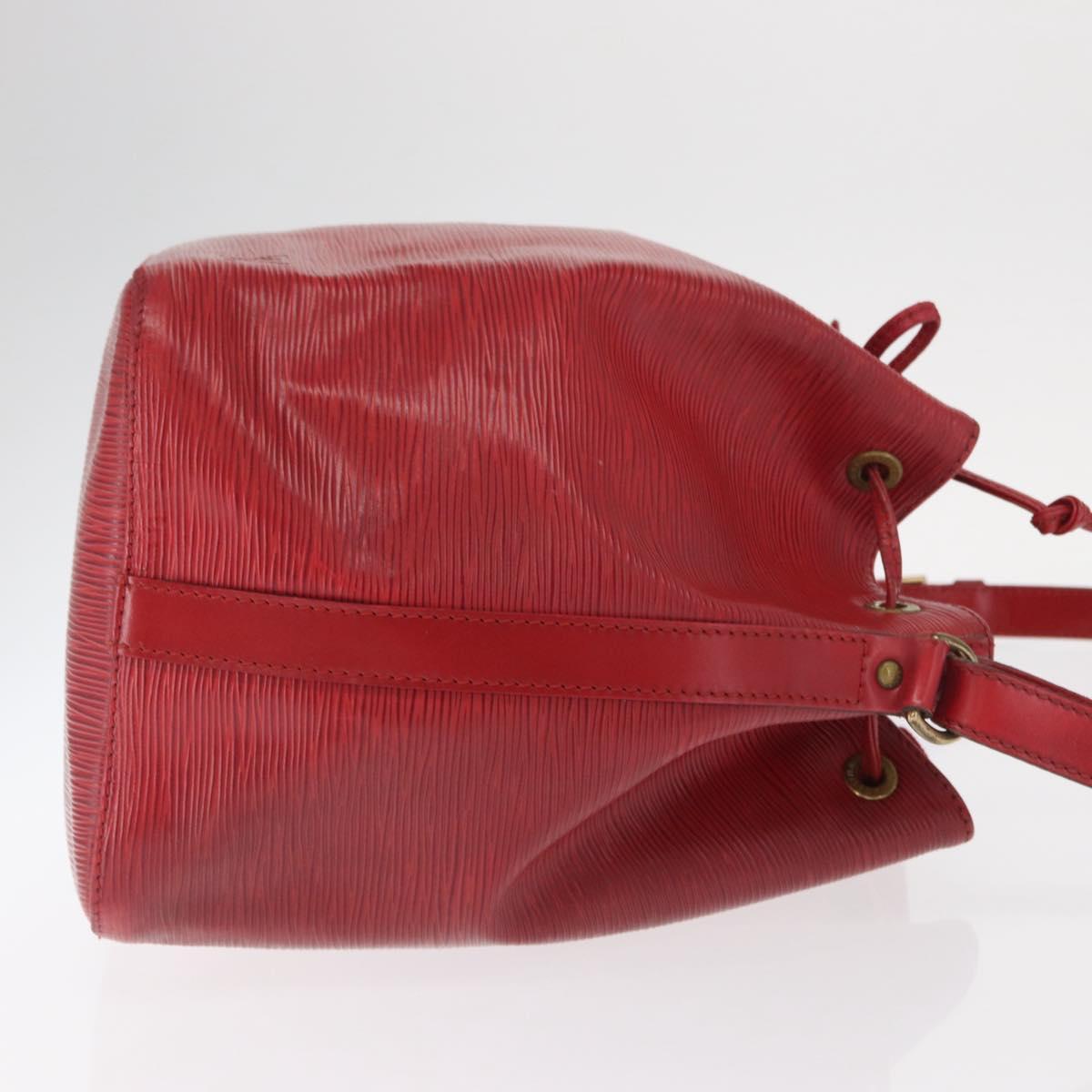 LOUIS VUITTON Epi Petit Noe Shoulder Bag Red M44107 LV Auth 159331