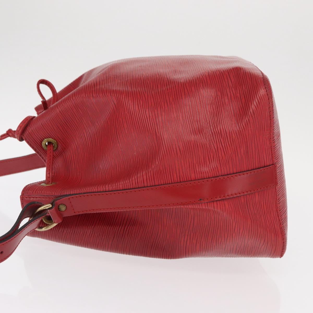 LOUIS VUITTON Epi Petit Noe Shoulder Bag Red M44107 LV Auth 159331