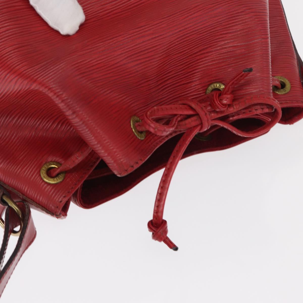 LOUIS VUITTON Epi Petit Noe Shoulder Bag Red M44107 LV Auth 159331