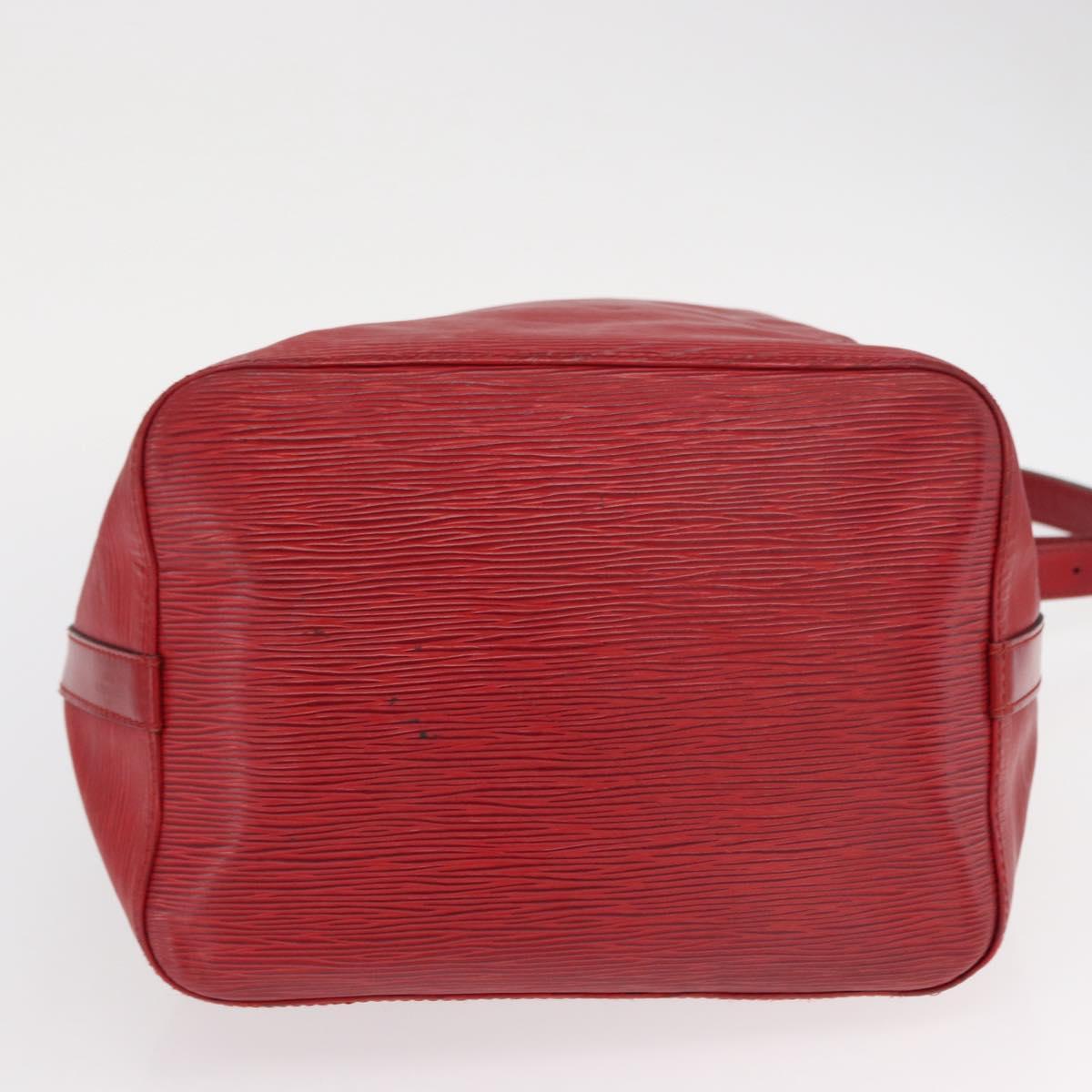 LOUIS VUITTON Epi Petit Noe Shoulder Bag Red M44107 LV Auth 159331