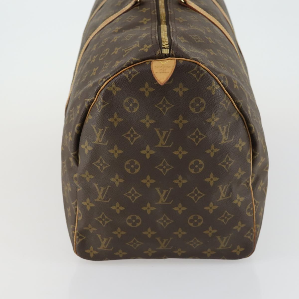 LOUIS VUITTON Monogram Keepall 55 Boston Bag M41424 LV Auth 159340