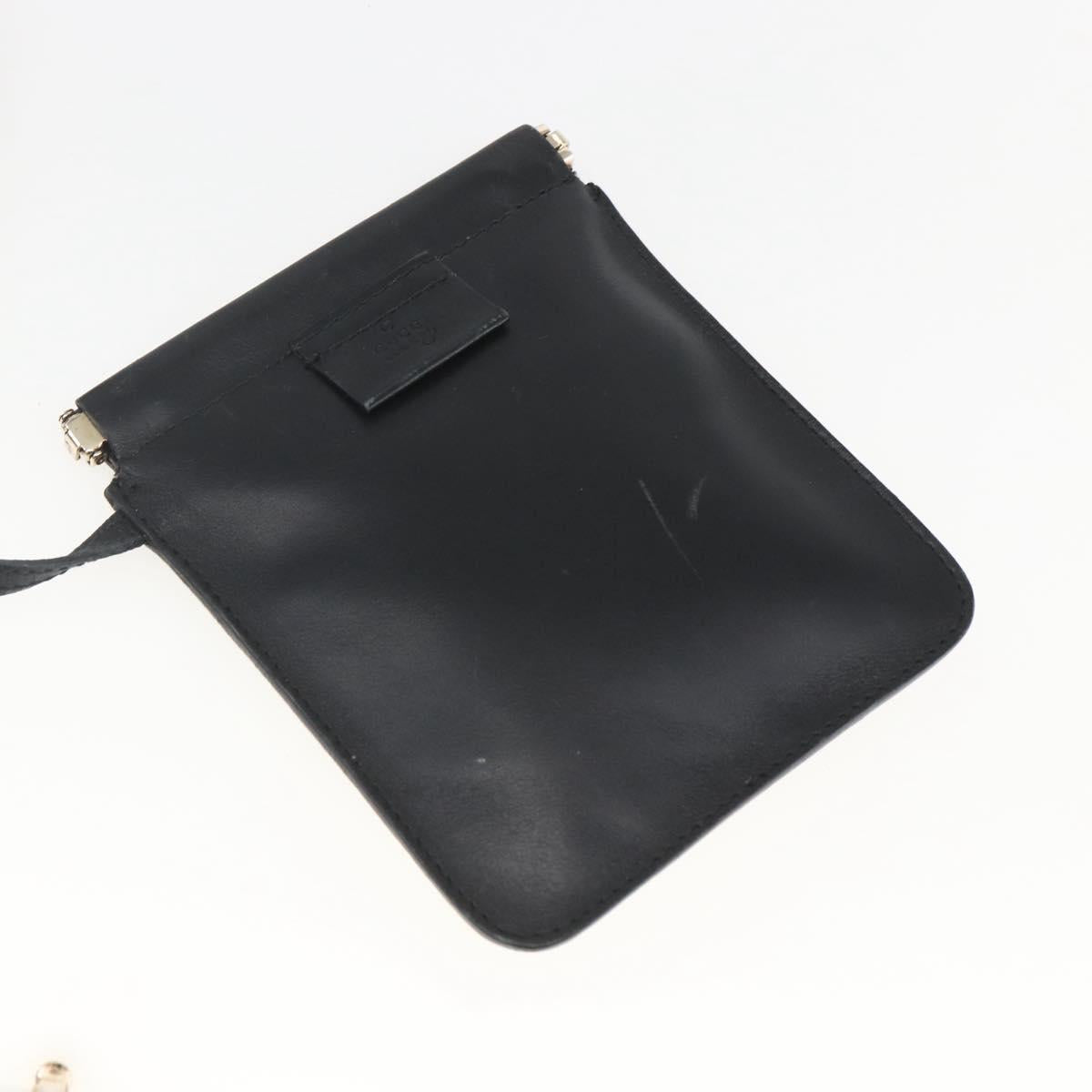 GUCCI Hand Bag Suede White Gold Auth 159346