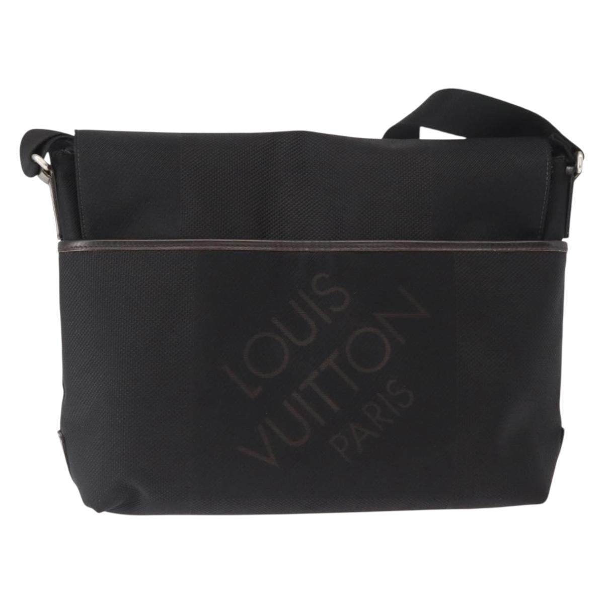 LOUIS VUITTON Damier Geant Roux Shoulder Bag Black M93079 LV Auth 159355
