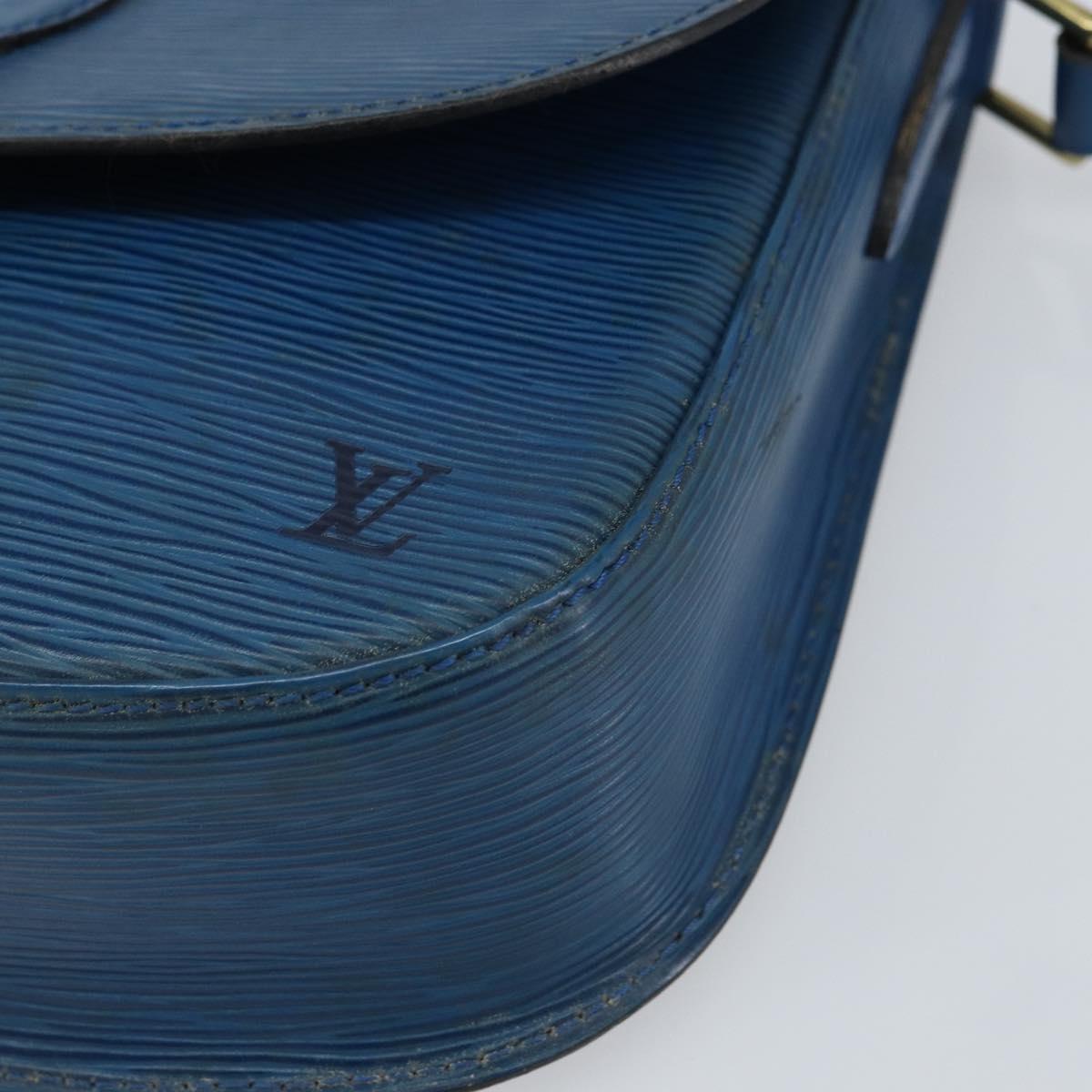 LOUIS VUITTON Epi Saint Cloud GM Shoulder Bag Toledo Blue M52195 LV Auth 159383