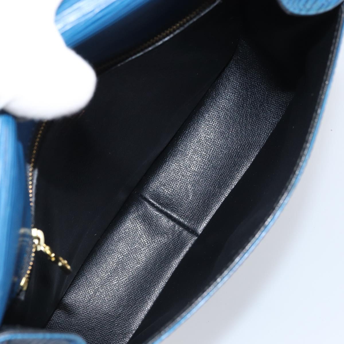 LOUIS VUITTON Epi Saint Cloud GM Shoulder Bag Toledo Blue M52195 LV Auth 159383