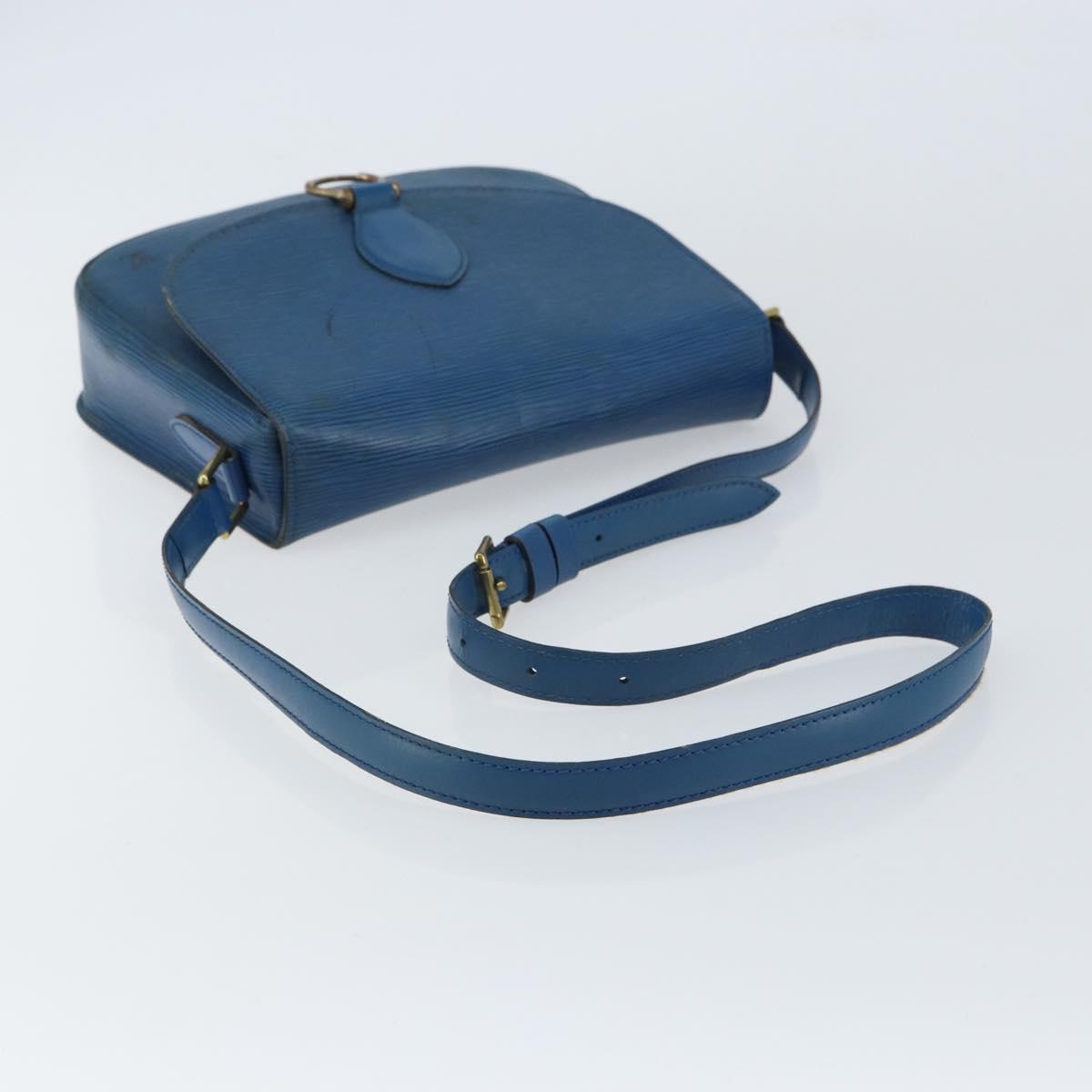 LOUIS VUITTON Epi Saint Cloud GM Shoulder Bag Toledo Blue M52195 LV Auth 159383