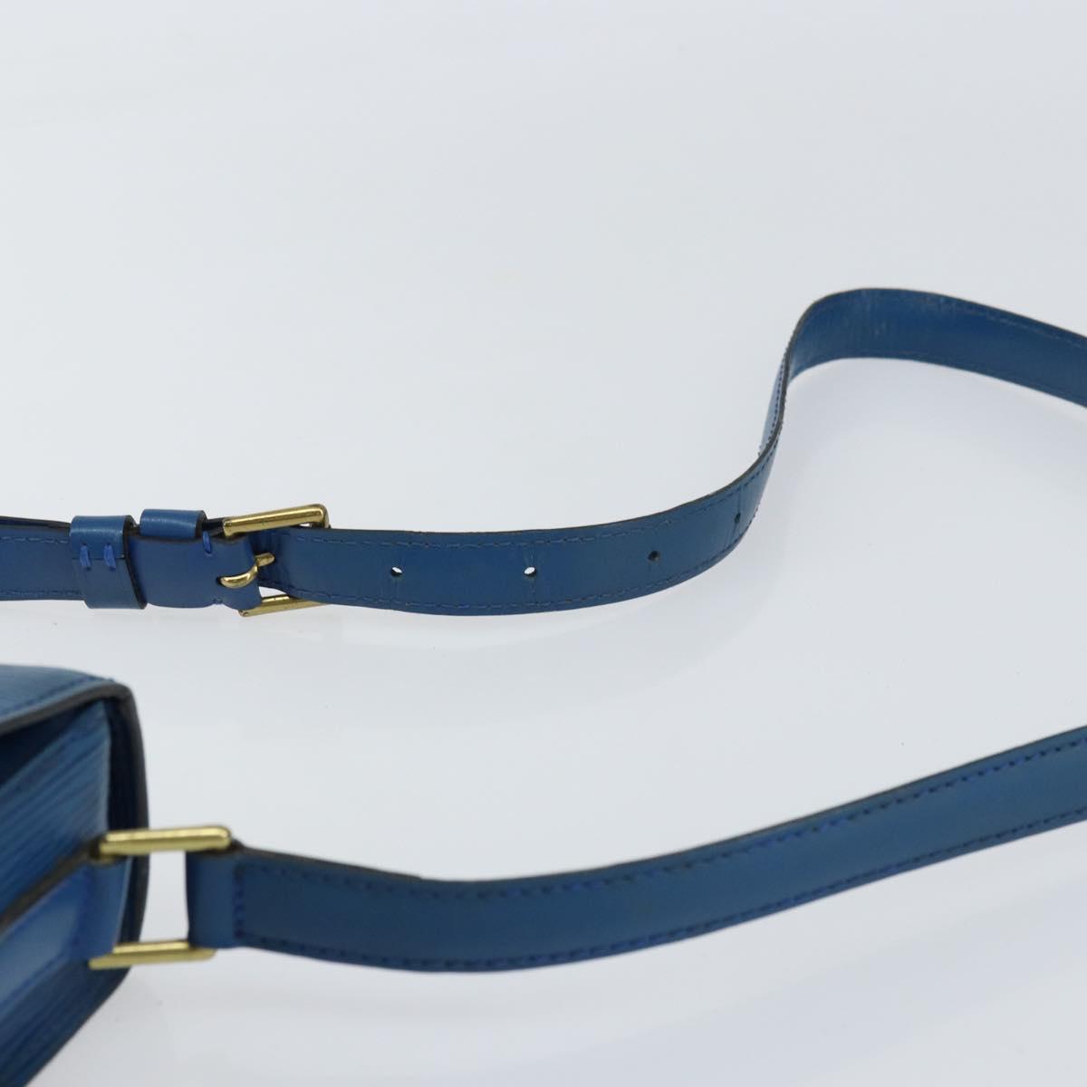 LOUIS VUITTON Epi Saint Cloud GM Shoulder Bag Toledo Blue M52195 LV Auth 159383