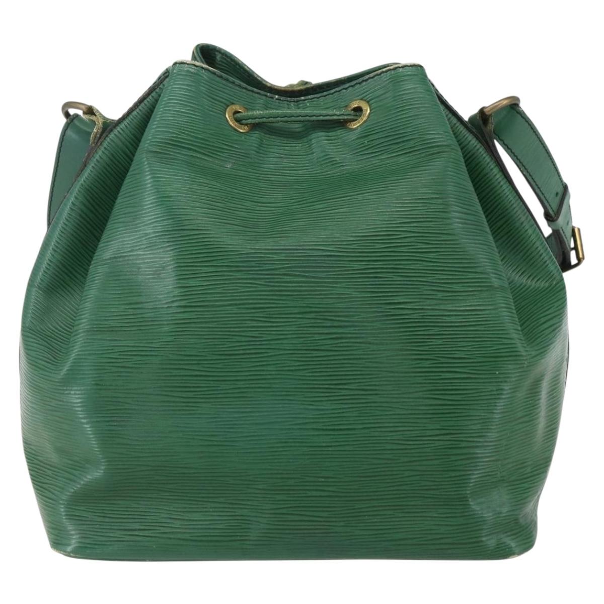 LOUIS VUITTON Epi Petit Noe Shoulder Bag Green M44104 LV Auth 159386