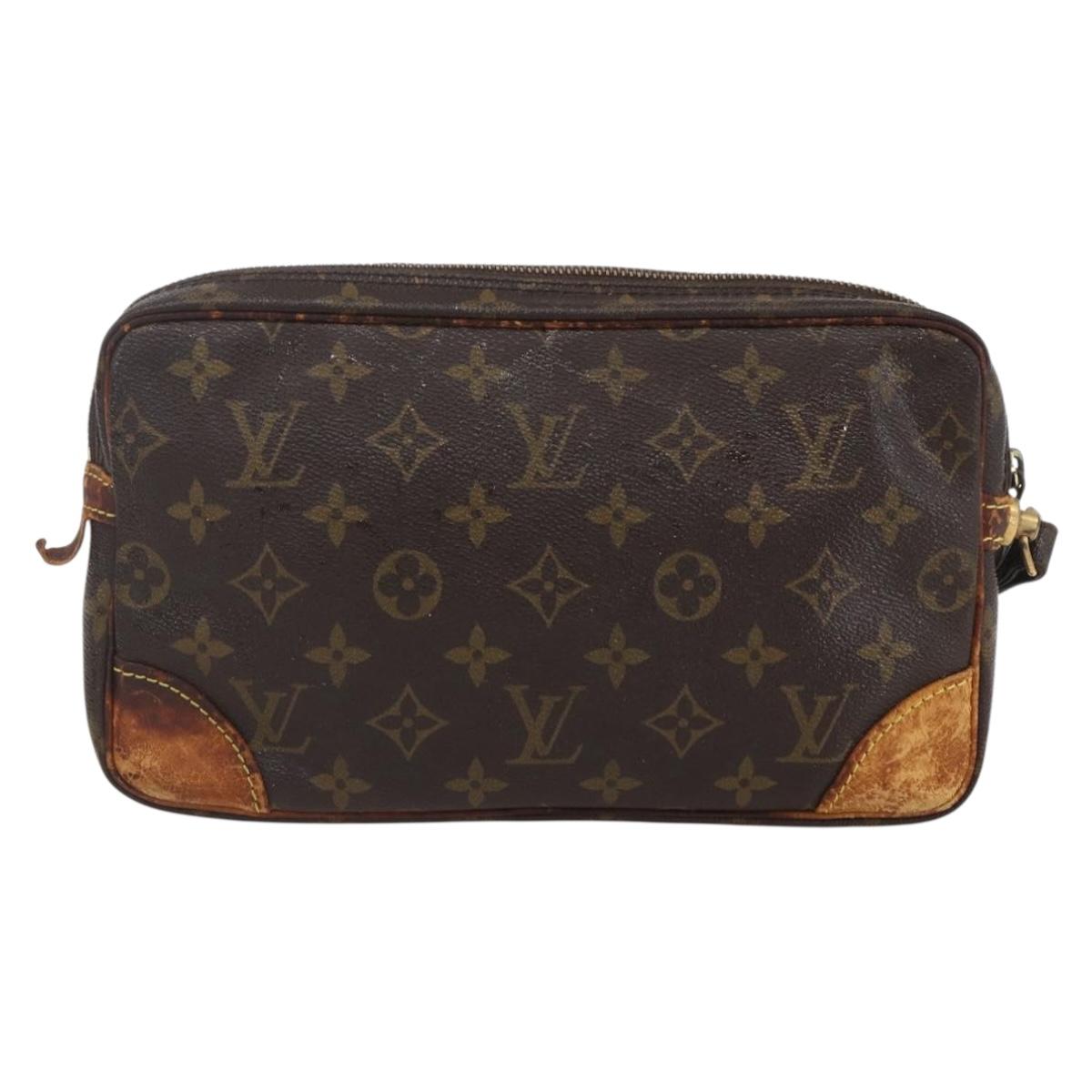 LOUIS VUITTON Monogram Marly Dragonne GM Clutch Bag M51825 LV Auth 159390