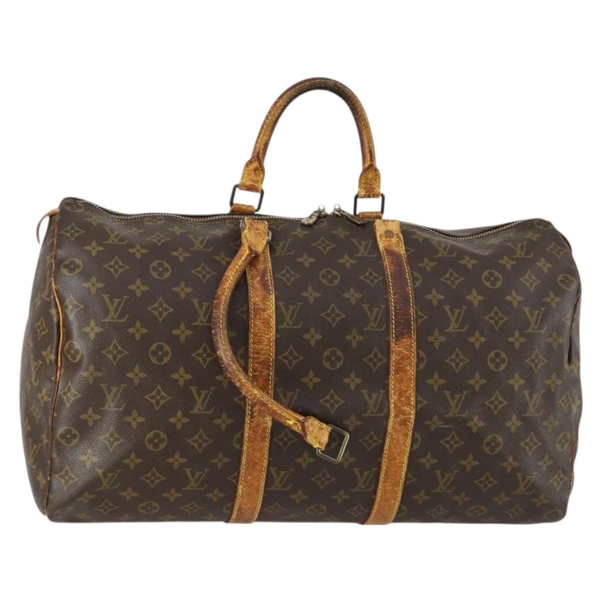 LOUIS VUITTON Monogram Keepall 50 Boston Bag M41426 LV Auth 159391