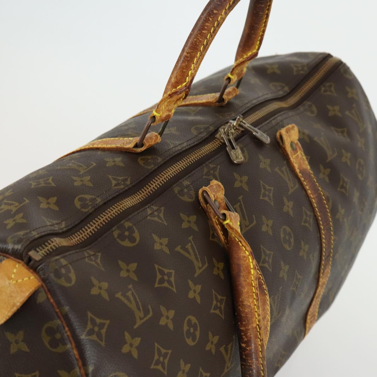 LOUIS VUITTON Monogram Keepall 50 Boston Bag M41426 LV Auth 159391