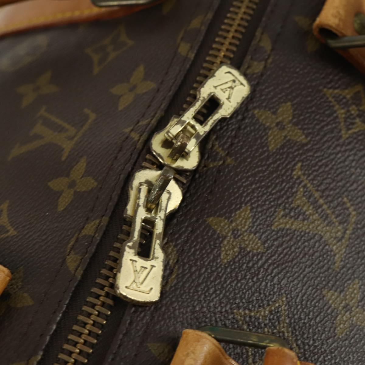 LOUIS VUITTON Monogram Keepall 55 Boston Bag M41424 LV Auth 159392