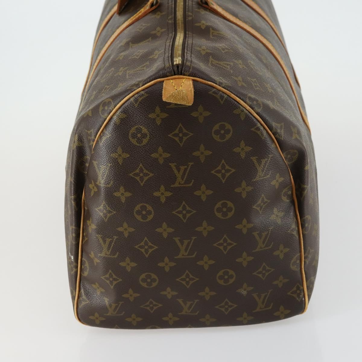 LOUIS VUITTON Monogram Keepall 55 Boston Bag M41424 LV Auth 159392