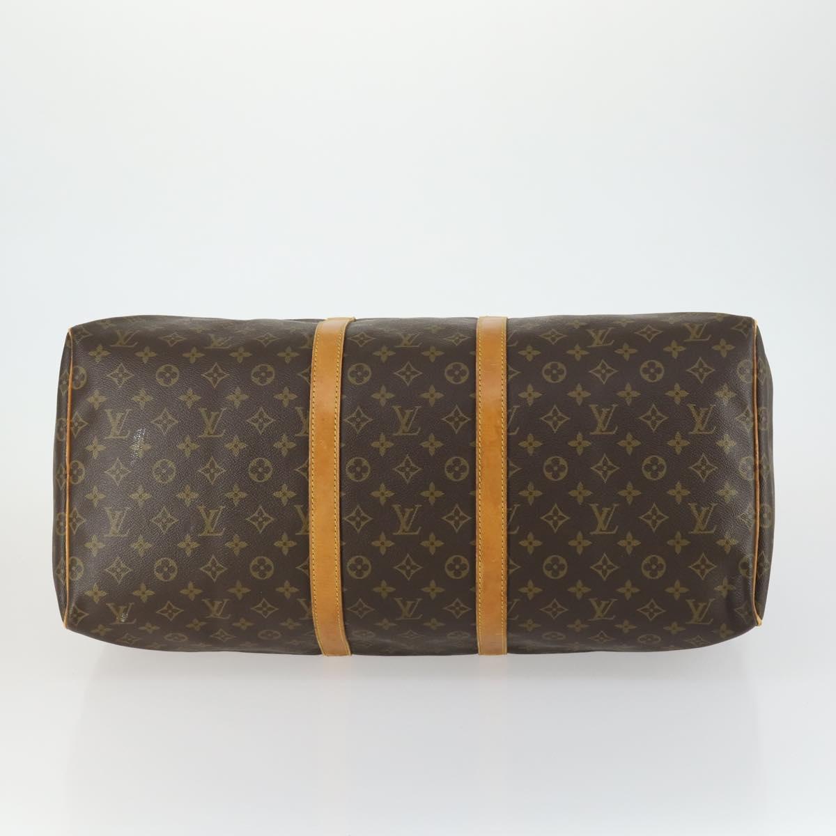 LOUIS VUITTON Monogram Keepall 55 Boston Bag M41424 LV Auth 159392
