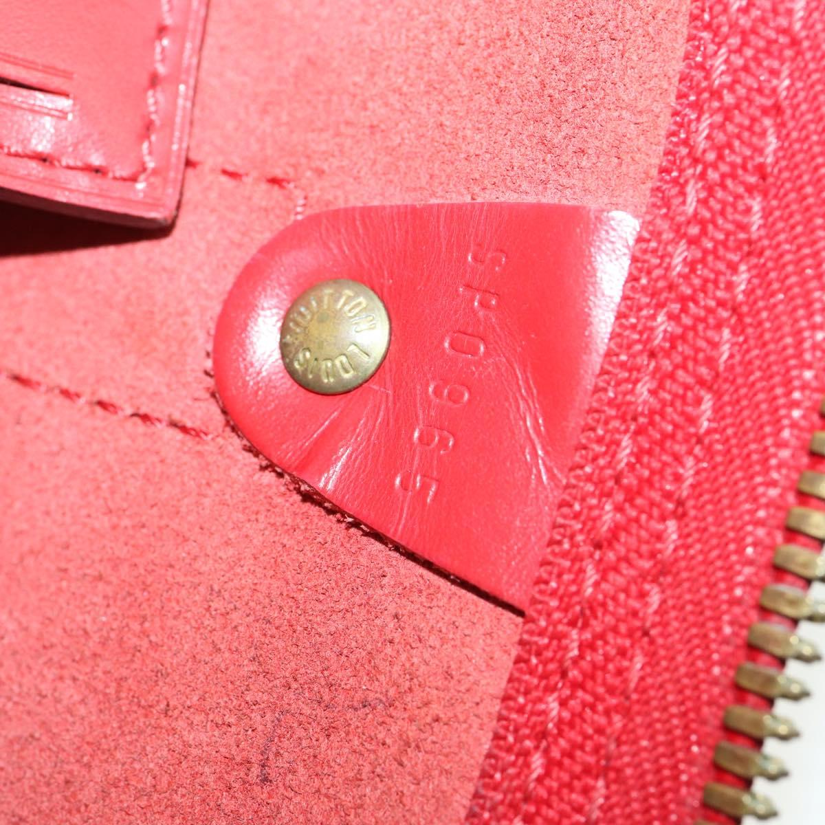 LOUIS VUITTON Epi Keepall 60 Boston Bag Red M42947 LV Auth 159412