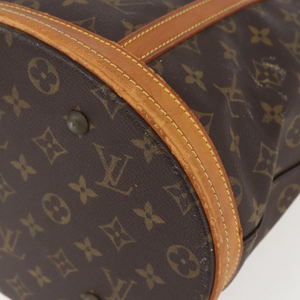 LOUIS VUITTON Monogram Bucket GM Shoulder Bag M42236 LV Auth 159427