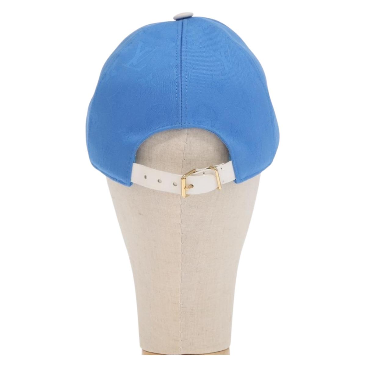 LOUIS VUITTON Monogram Yayoi Kusama Infinity Dot Cap Blue M7068M Auth 159436SM