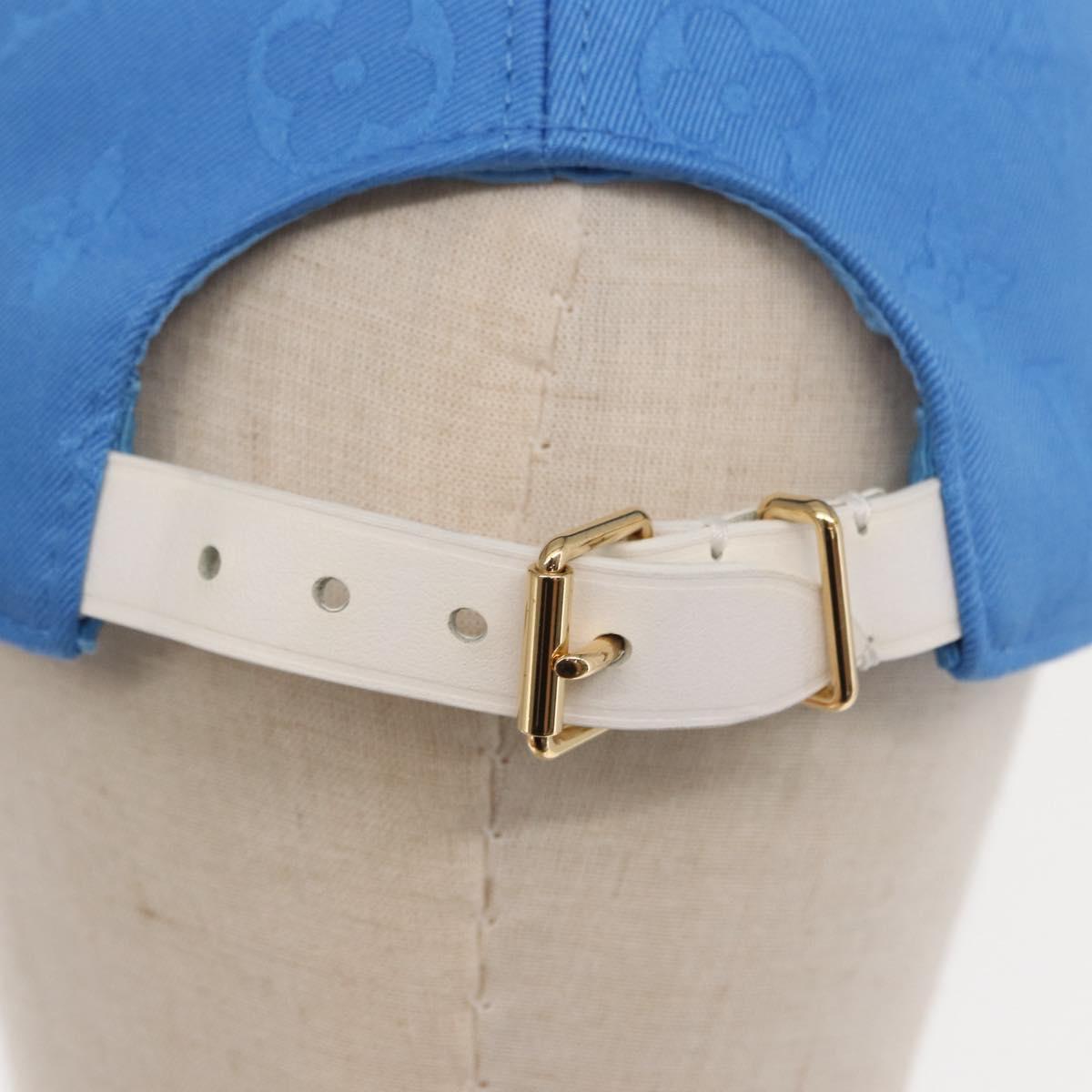 LOUIS VUITTON Monogram Yayoi Kusama Infinity Dot Cap Blue M7068M Auth 159436SM