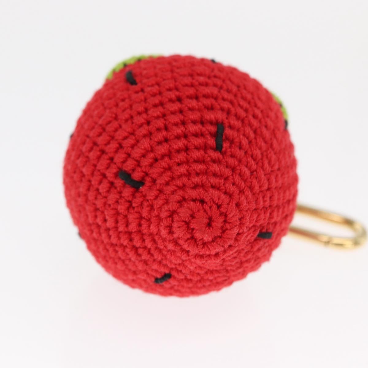 LOUIS VUITTON Bag Charm Very Licious Crochet Charm Red M02583 LV Auth 159439SM