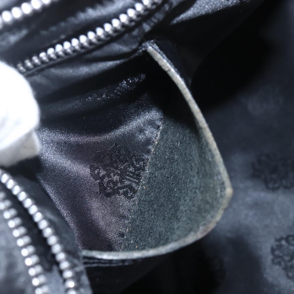 Chrome Hearts FS Tote Crosspatch Tote Bag Leather Black Auth 159442SM