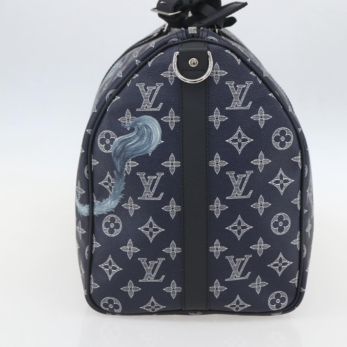 LOUIS VUITTON Monogram Savanna Keepall Bandouliere 45 Bag M54129 Auth 159443SM