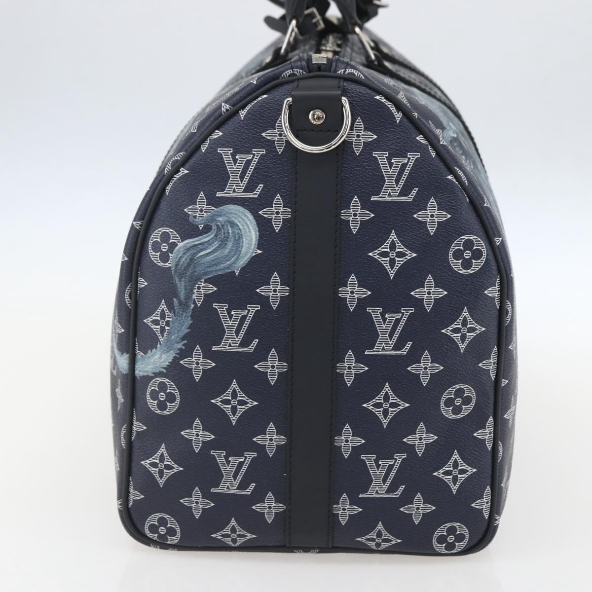 LOUIS VUITTON Monogram Savanna Keepall Bandouliere 45 Bag M54129 Auth 159443SM