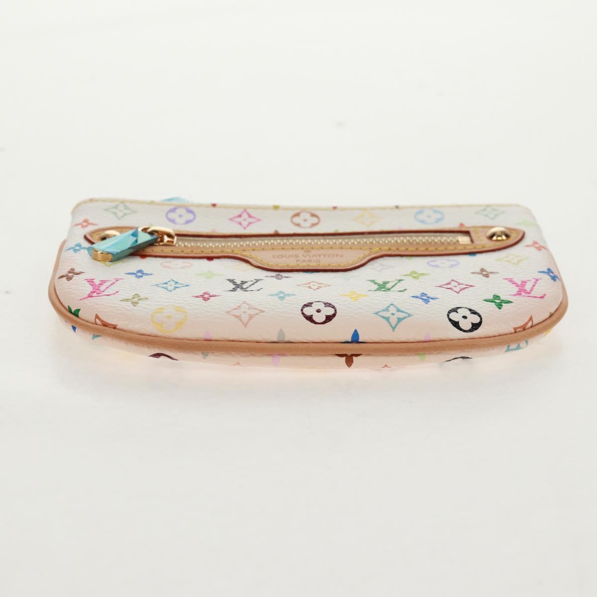 LOUIS VUITTON Monogram Multicolor Pochette MM Pouch White M60028 LV Auth 159454V