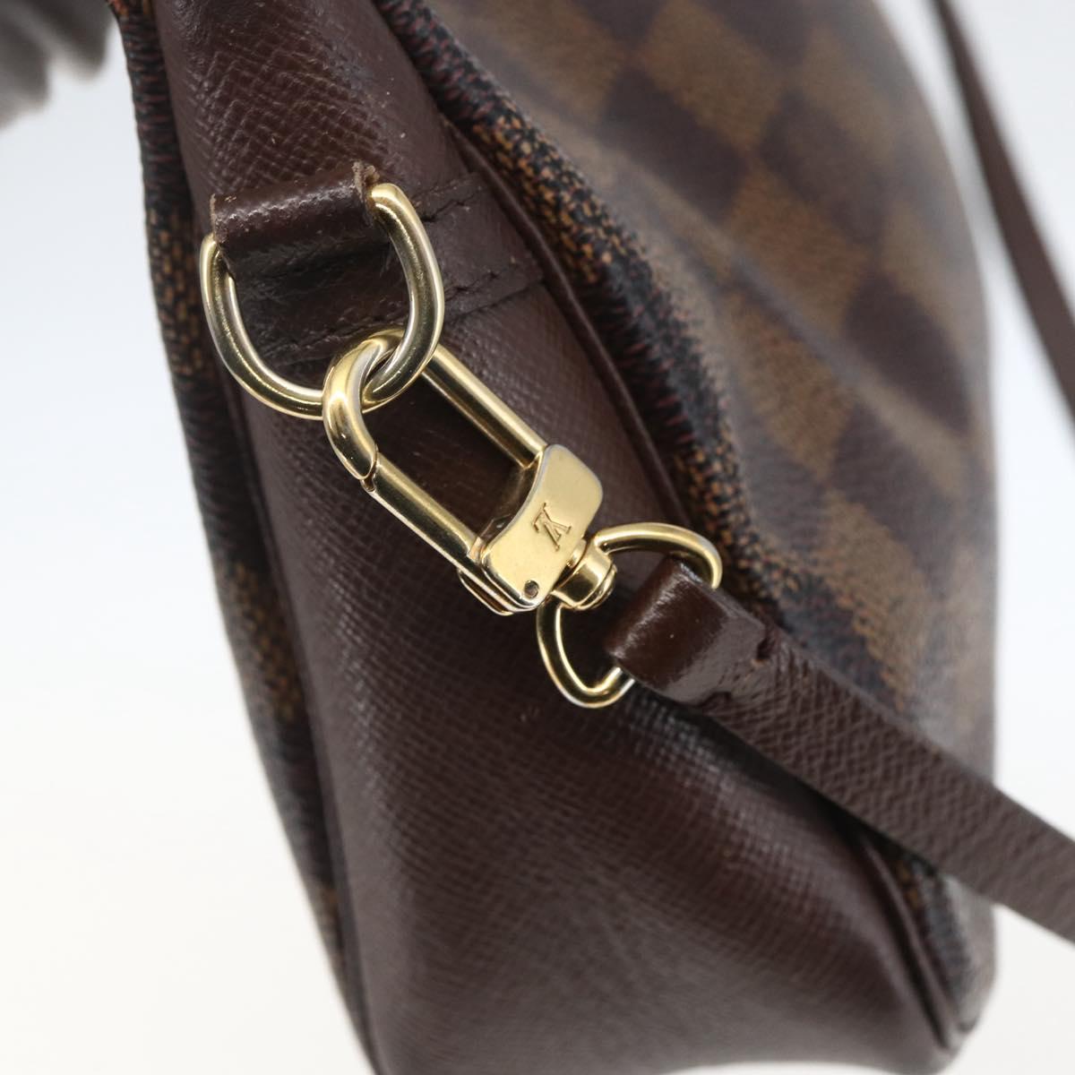 LOUIS VUITTON Damier Ebene Trousse Makeup Pouch N51982 LV Auth 159468