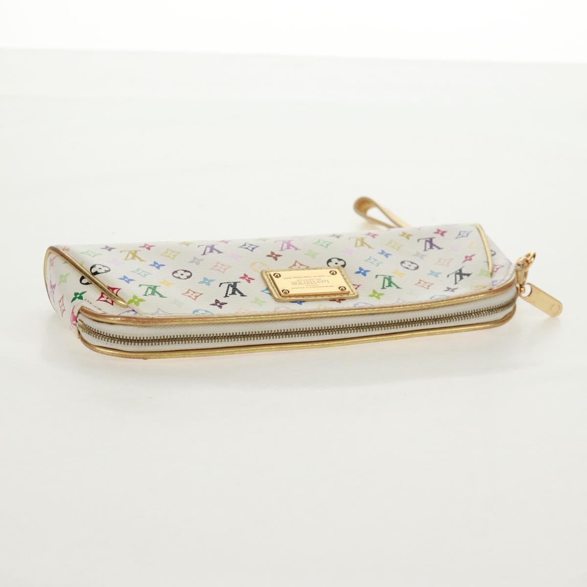 LOUIS VUITTON Monogram Multicolor Kate Pouch White Bron M55212 LV Auth 159471V