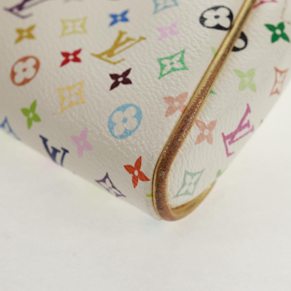 LOUIS VUITTON Monogram Multicolor Kate Pouch White Bron M55212 LV Auth 159471V