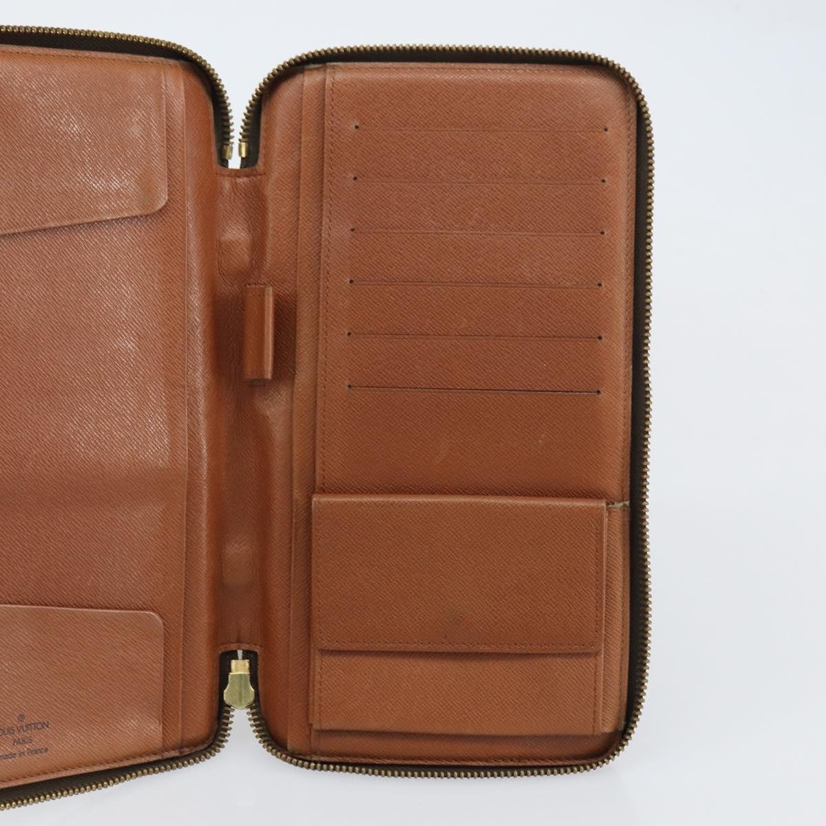 LOUIS VUITTON Monogram Organizer De Voyage Travel Case M60119 LV Auth 159477