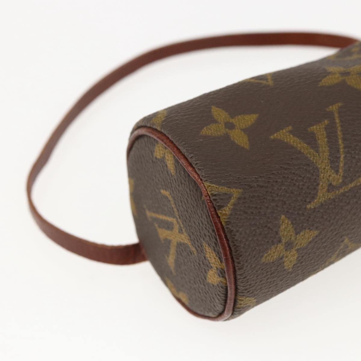LOUIS VUITTON Monogram Papillon Pouch LV Auth 159487