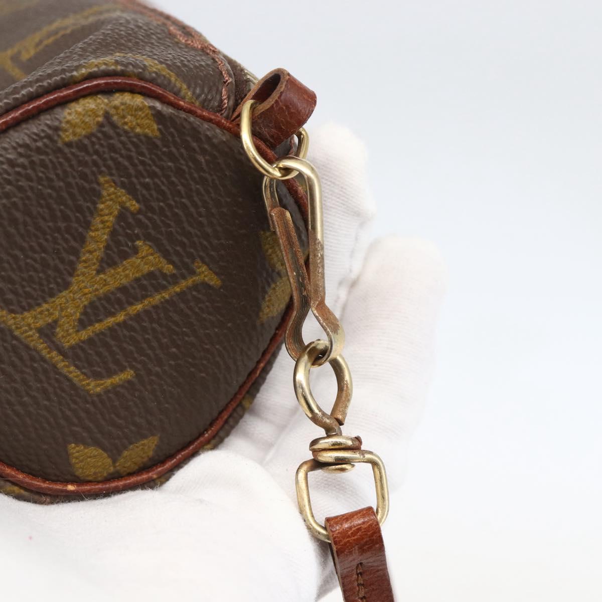 LOUIS VUITTON Monogram Papillon Pouch LV Auth 159487
