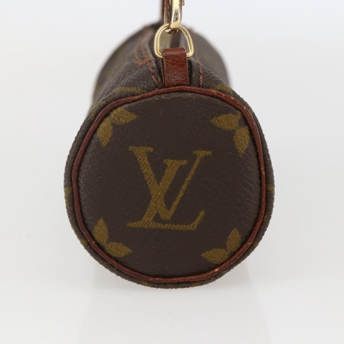 LOUIS VUITTON Monogram Papillon Pouch LV Auth 159487