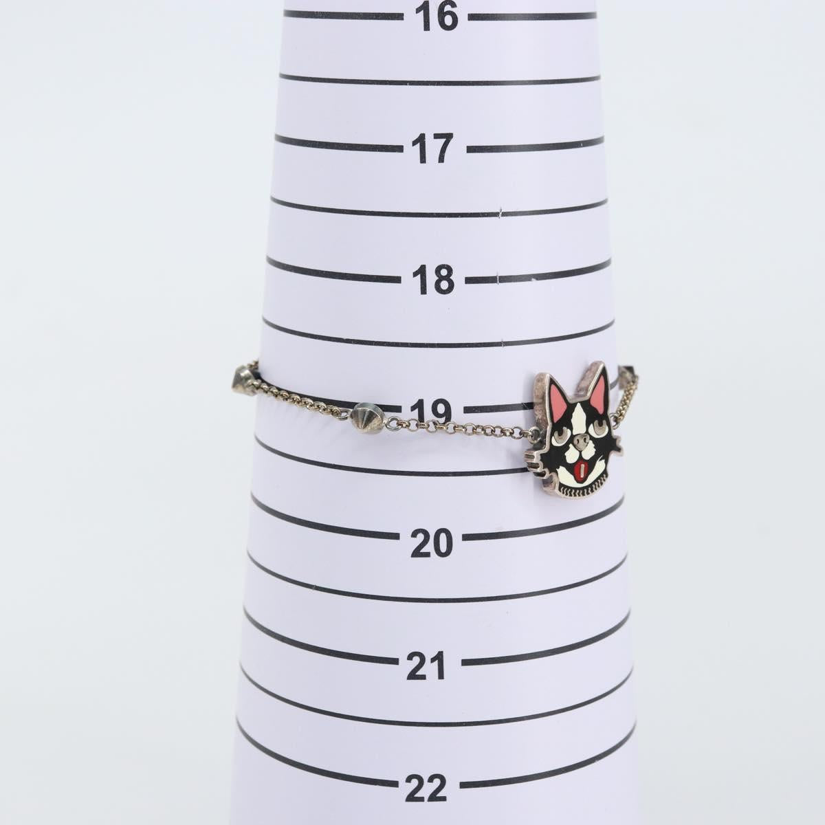 GUCCI Bracelet Ag925 BOSCO&ORSO Silver Auth 159492M