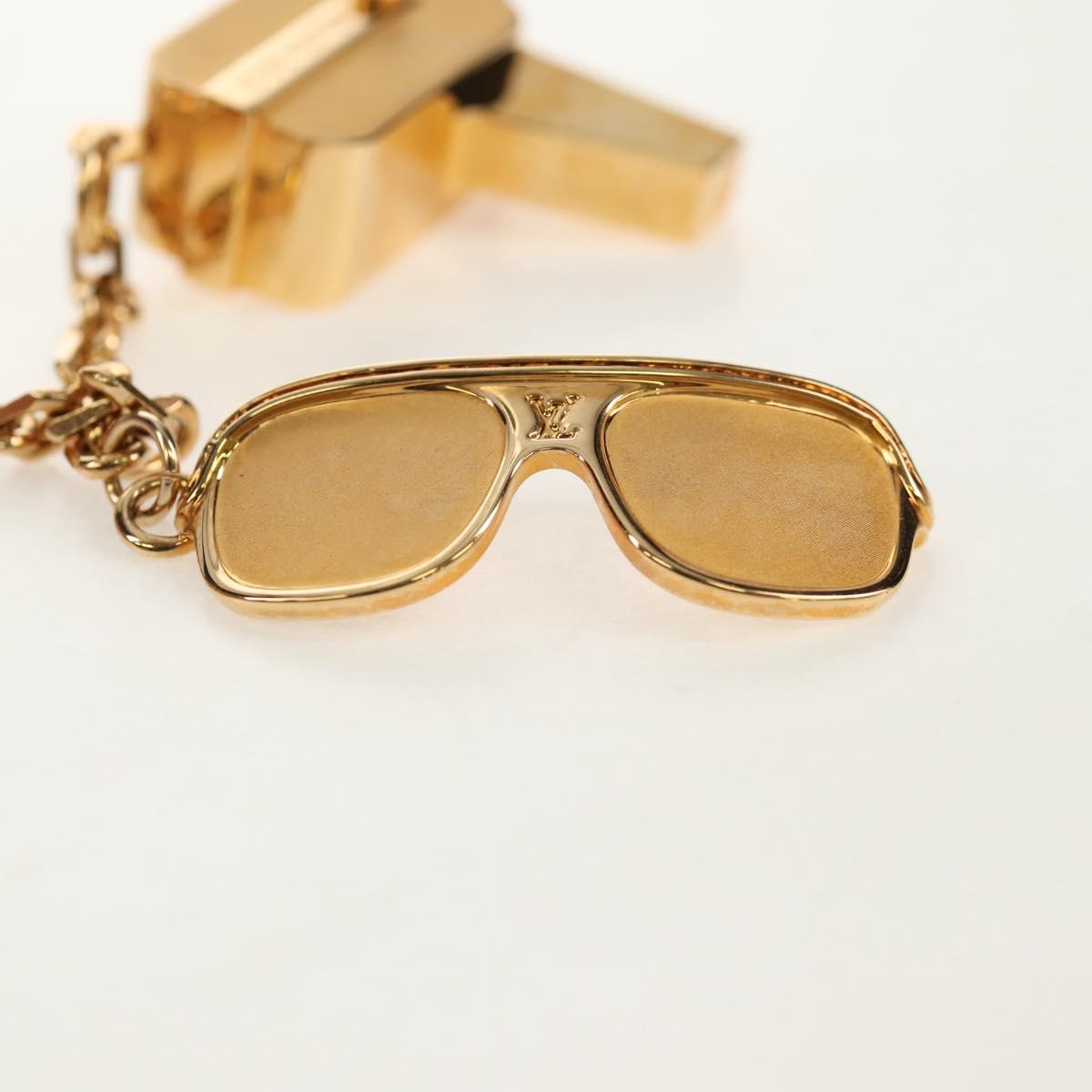 LOUIS VUITTON Porte Cles Cannes Key Holder metal Gold M65383 LV Auth 159493M