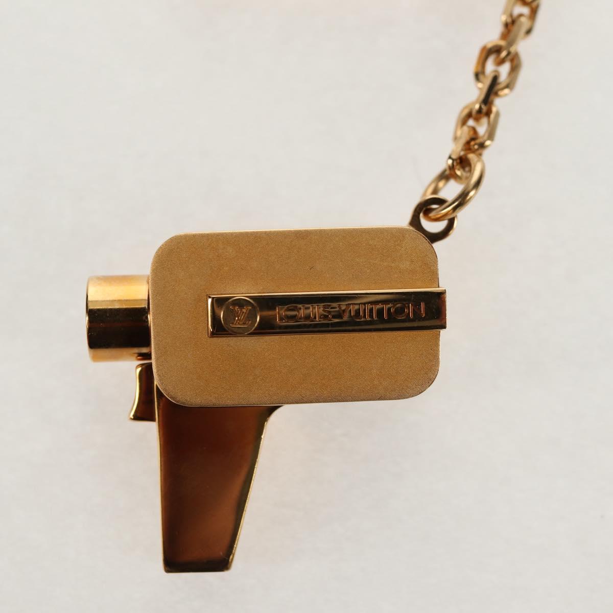 LOUIS VUITTON Porte Cles Cannes Key Holder metal Gold M65383 LV Auth 159493M