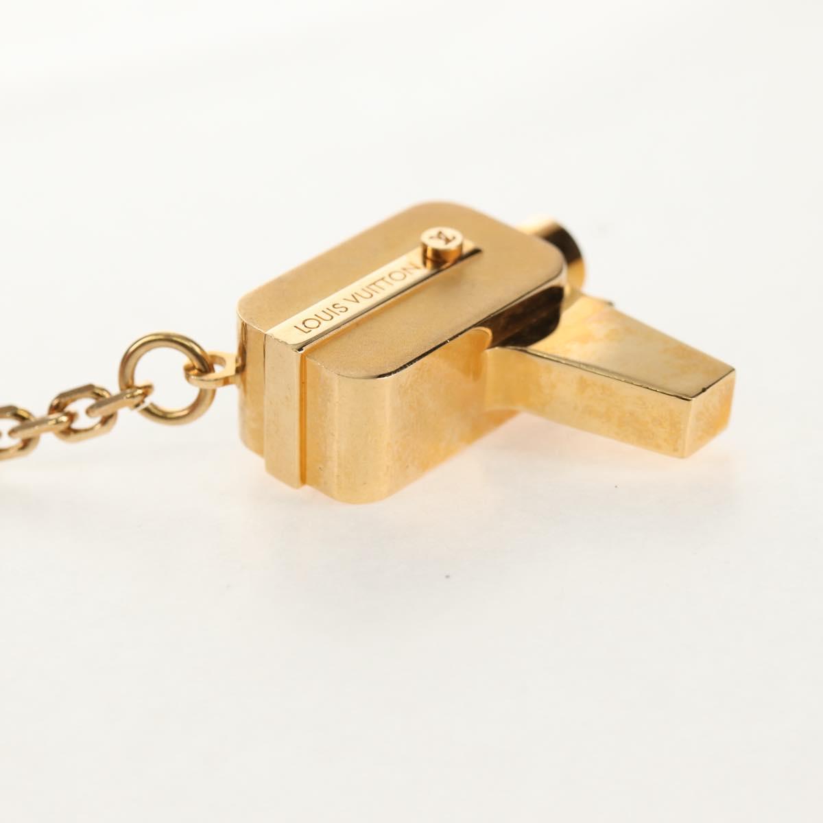 LOUIS VUITTON Porte Cles Cannes Key Holder metal Gold M65383 LV Auth 159493M