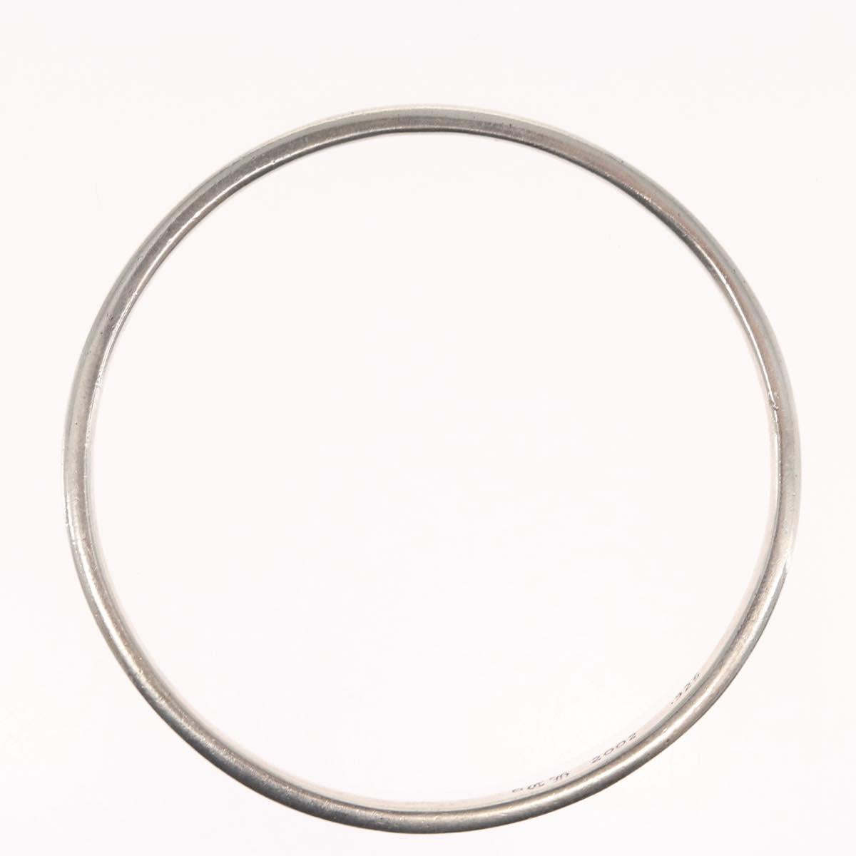 Chrome Hearts NTFL Spacer Bangle Bracelet Ag925 Silver Auth 159496SM