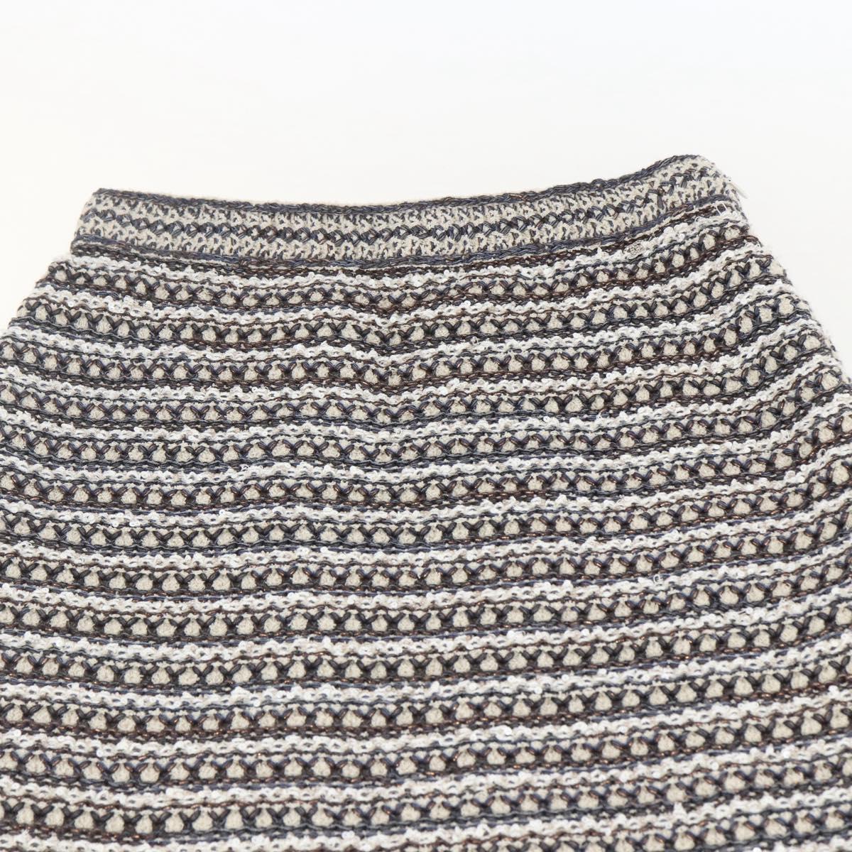 CHANEL No Collar Setup Tweed Multicolor CC Auth 159499SAM