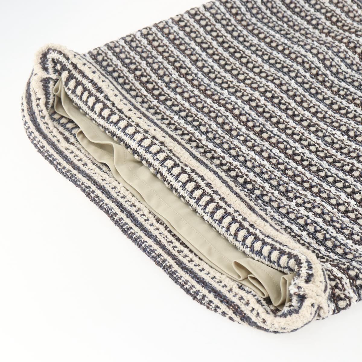 CHANEL No Collar Setup Tweed Multicolor CC Auth 159499SAM