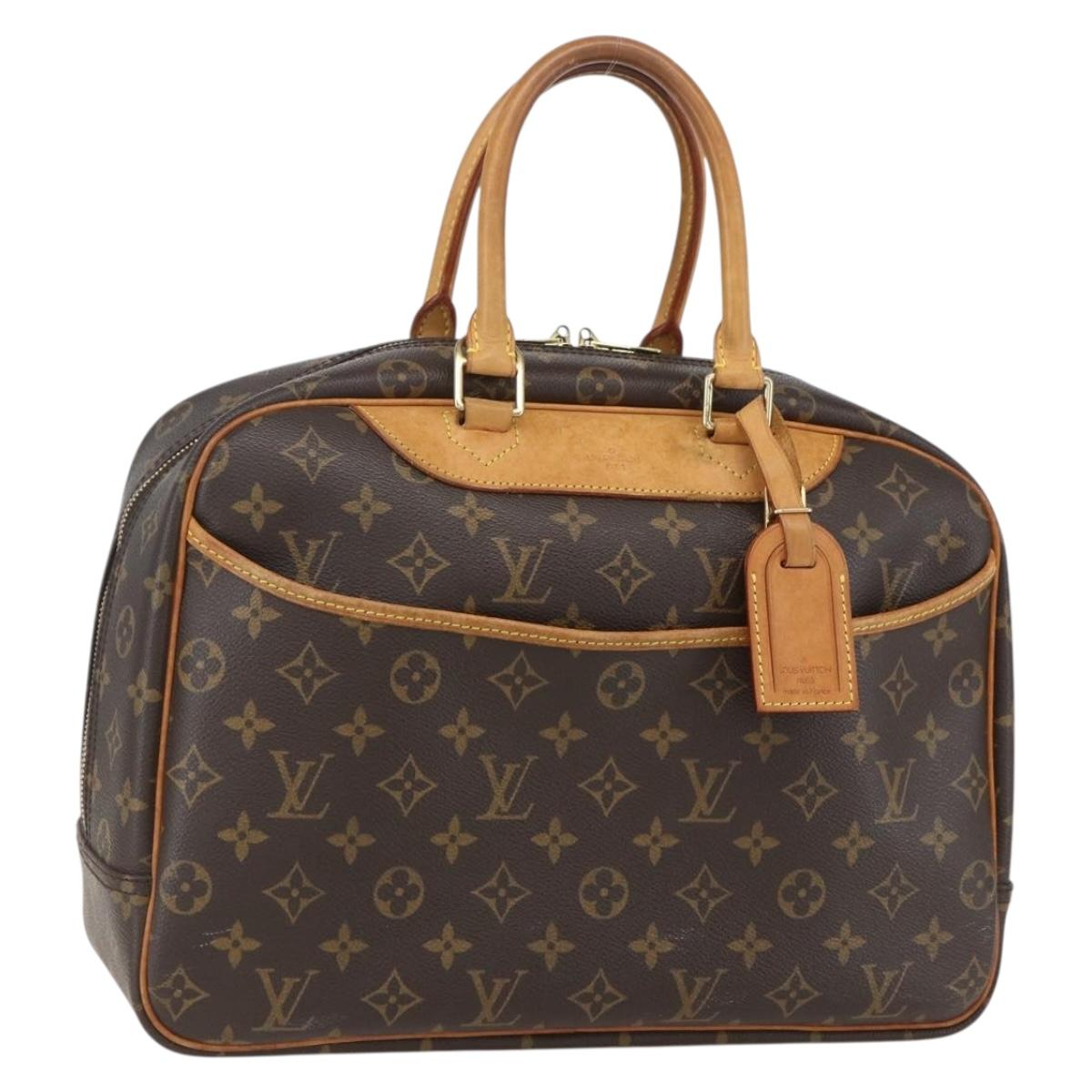 LOUIS VUITTON Monogram Deauville Hand Bag M47270 LV Auth 159521