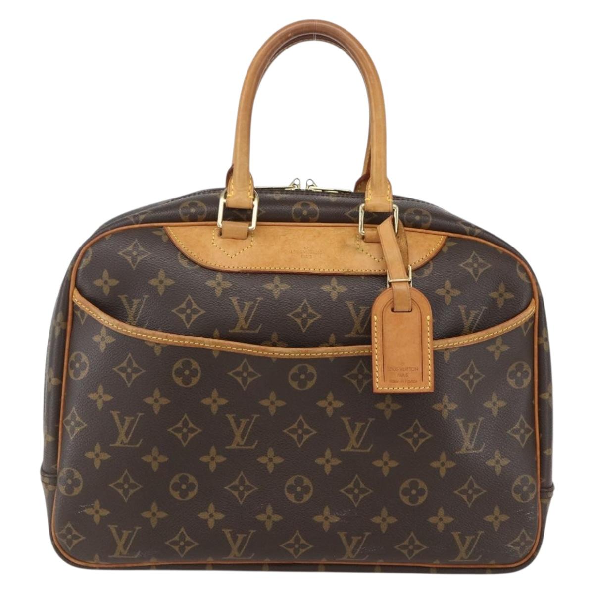 LOUIS VUITTON Monogram Deauville Hand Bag M47270 LV Auth 159521